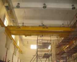 indoor crane installed at 132kV room
